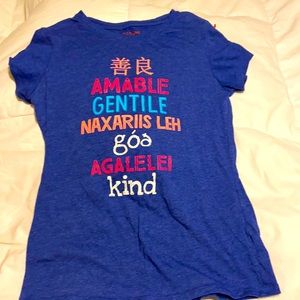 Cat & Jack new Kind T-shirt girls L